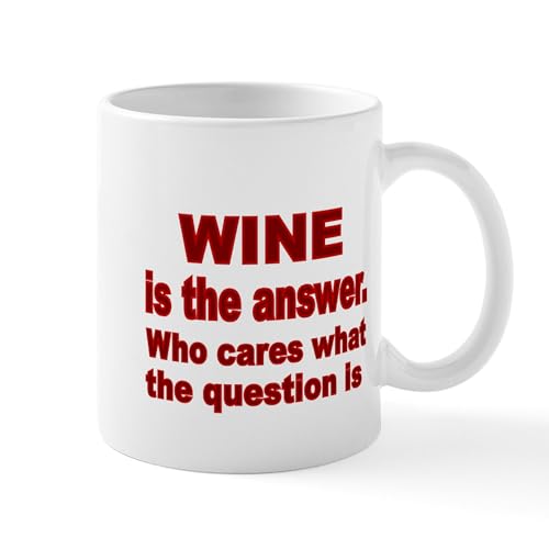 White - Wine Is The Answer Mug
