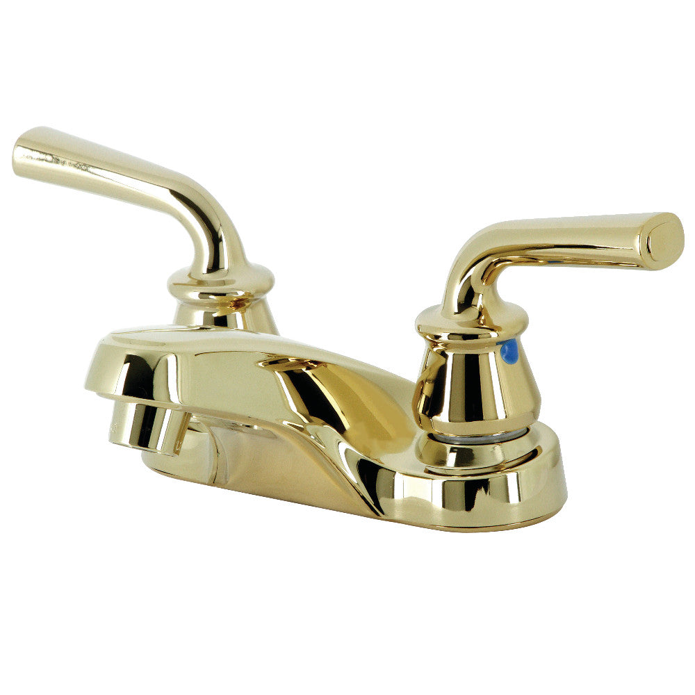 Kingston Brass KB252RXLLP 4-Inch Centerset Bathroom Faucet - Vintage Style Bathroom Sink Faucet with Lever Handles for Bathroom Vanity, Powder Room & Guest Bath Installation
