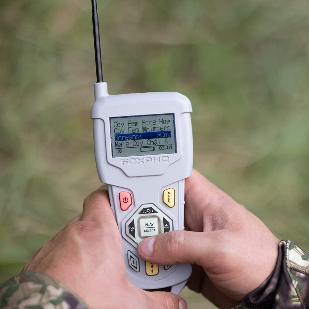 FOXPRO X Series Electronic Predator Call - Remote Controlled Programmable Game Call for Coyotes, Foxes, Hogs & More - USA Made Hunting Gear for Predator Control & Wildlife Management