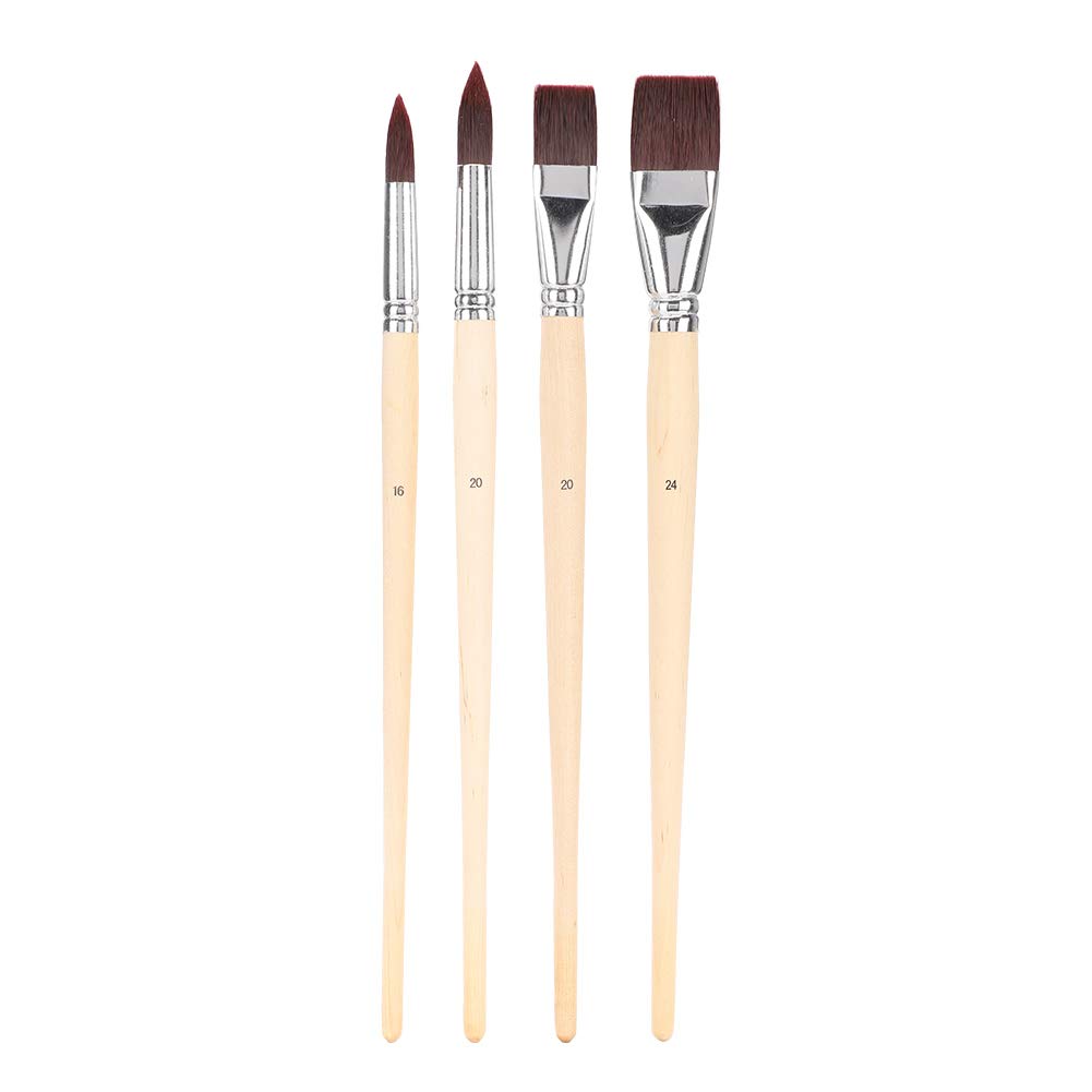 Premium Nylon Brush Set for Oil Painting, Watercolor & Gouache - Clear Model Marks for Artists & Hobbyists - Perfect for Home Painting, Studio Art & DIY Projects