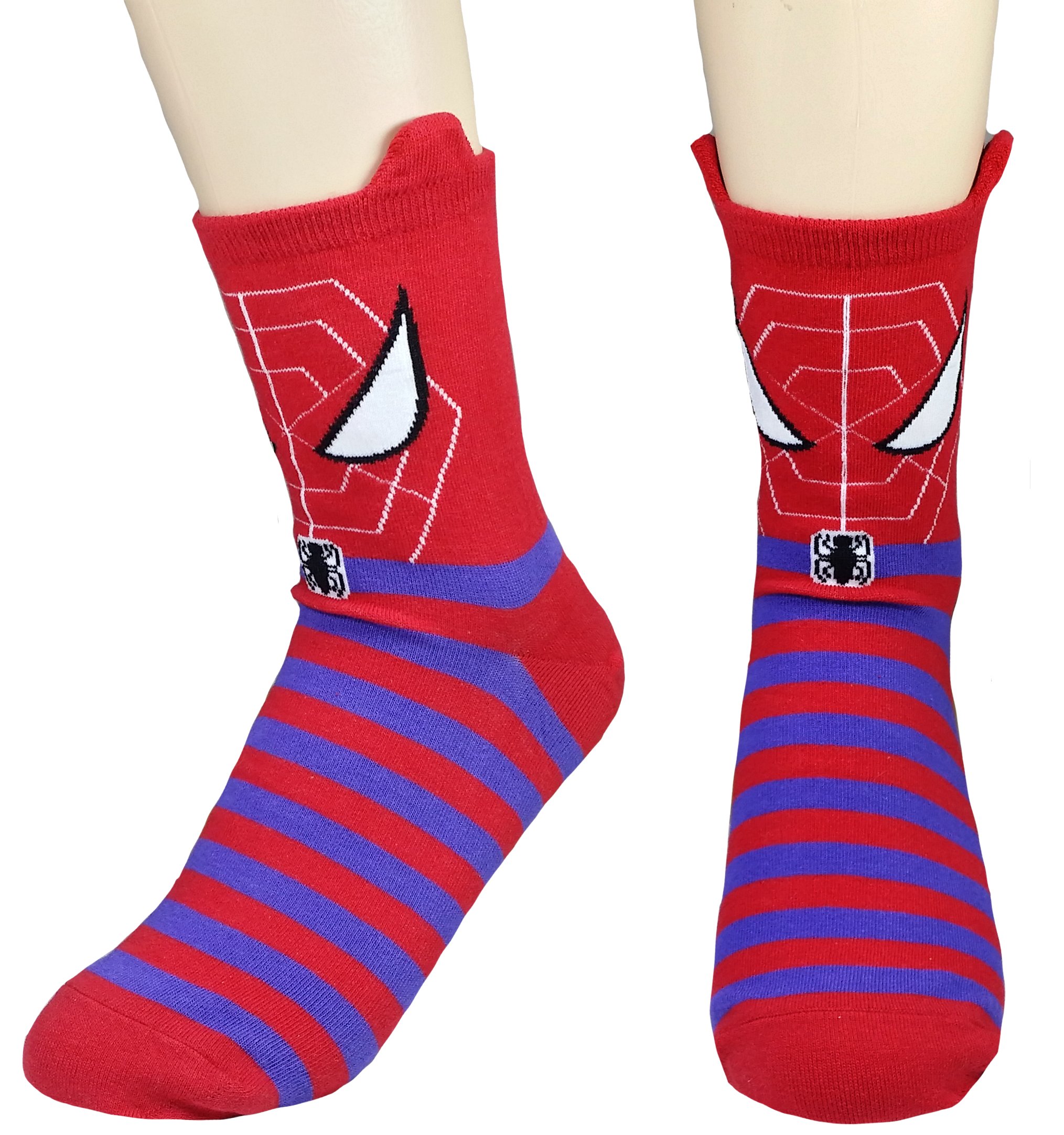 Superhero & Villain Cartoon Socks for Women - Cute & Comfortable Hero Socks Set - Perfect for Cosplay, Gift Giving & Everyday Wear
