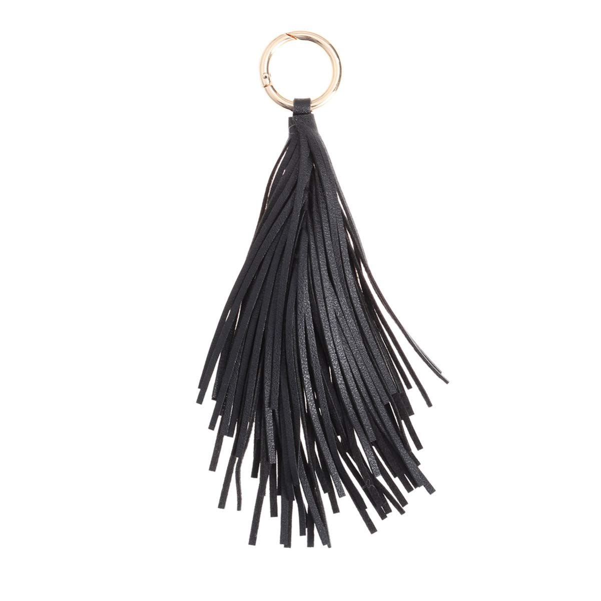 SOIMISS Leather Tassel Keychain for Women - Handbag Charms, Purse Accessories, Car Keyring & Wallet Decor - Perfect for Backpacks, Handbags, Luggage & Gift Giving