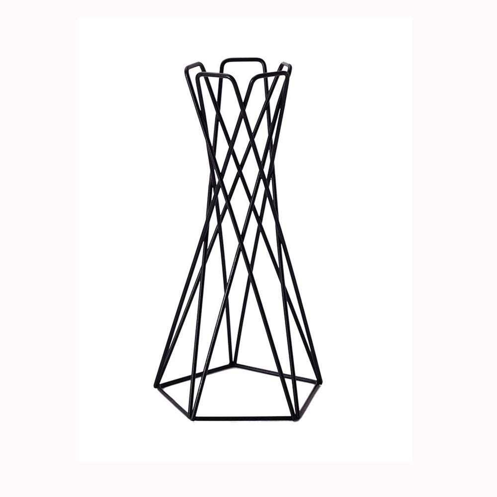 Geometric Iron Air Plant Holder - Metal Tillandsia Stand for Home & Garden Decor - Perfect for Tabletop, Office, and Indoor Plant Displays