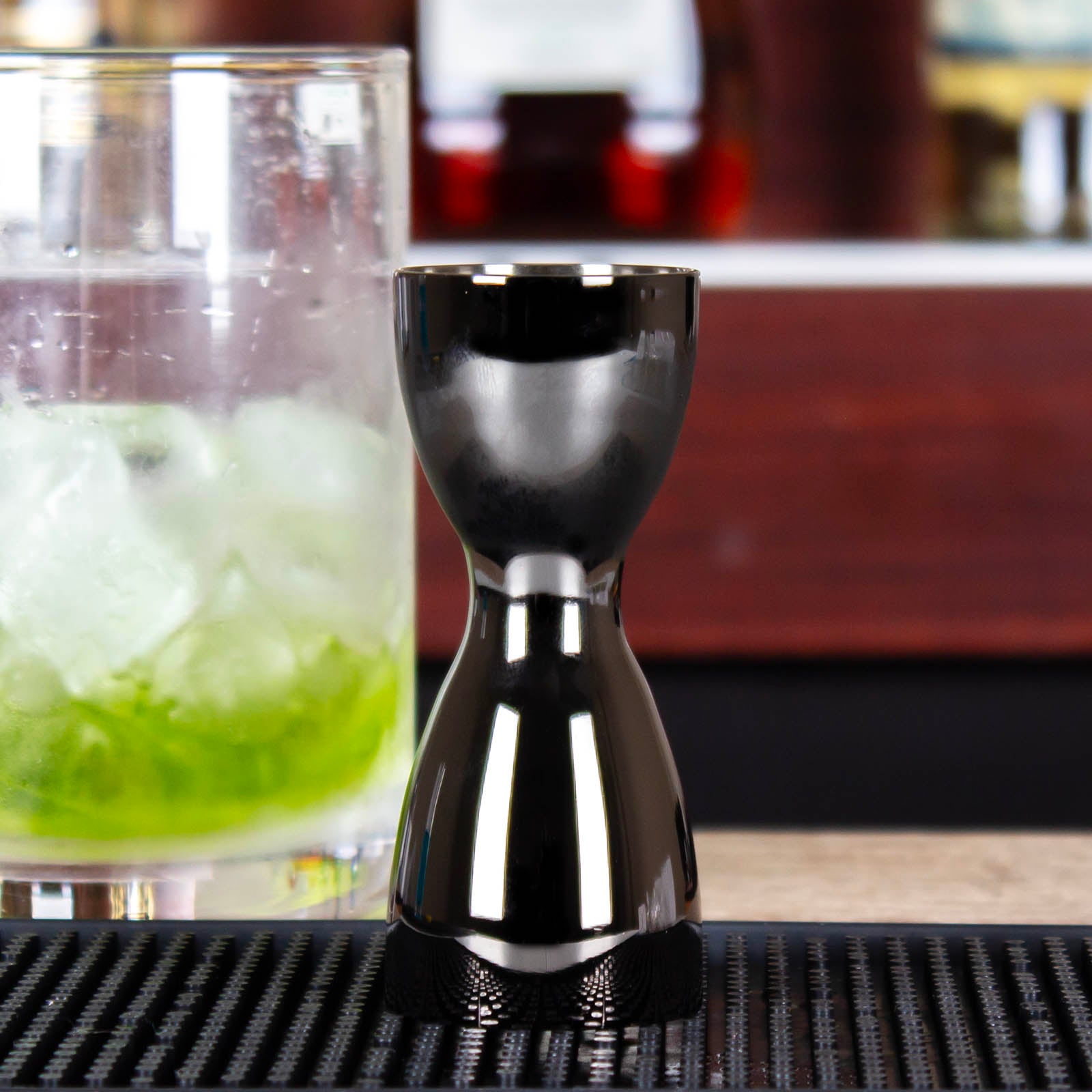 BarConic® Smooth One Piece Jigger - 30ml & 45ml Dual Measurement Cocktail Mixing Tool - Premium Stainless Steel Finish Options for Home Bars & Professional Bartending