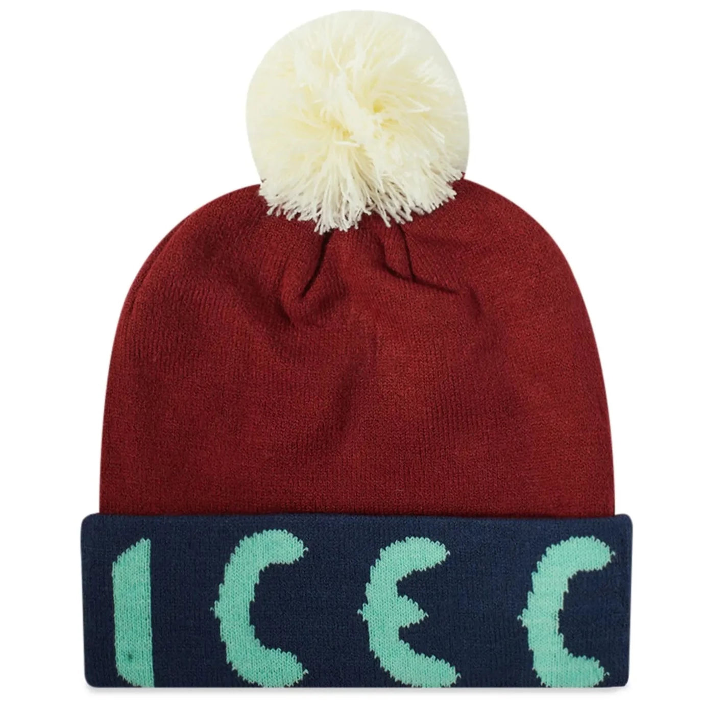 Warm Ice Cream Bobble Beanie Hat - Soft Winter Knit Beanie for Women & Men - Perfect for Cold Weather & Outdoor Activities