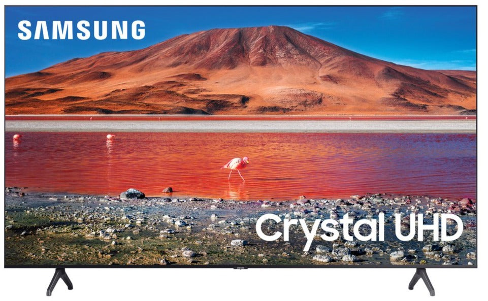 Samsung 70-Inch 4K UHD Smart LED TV with HDR - Crystal Display, Alexa Built-in (UN70TU7000W) - Perfect for Home Theater, Gaming & Streaming