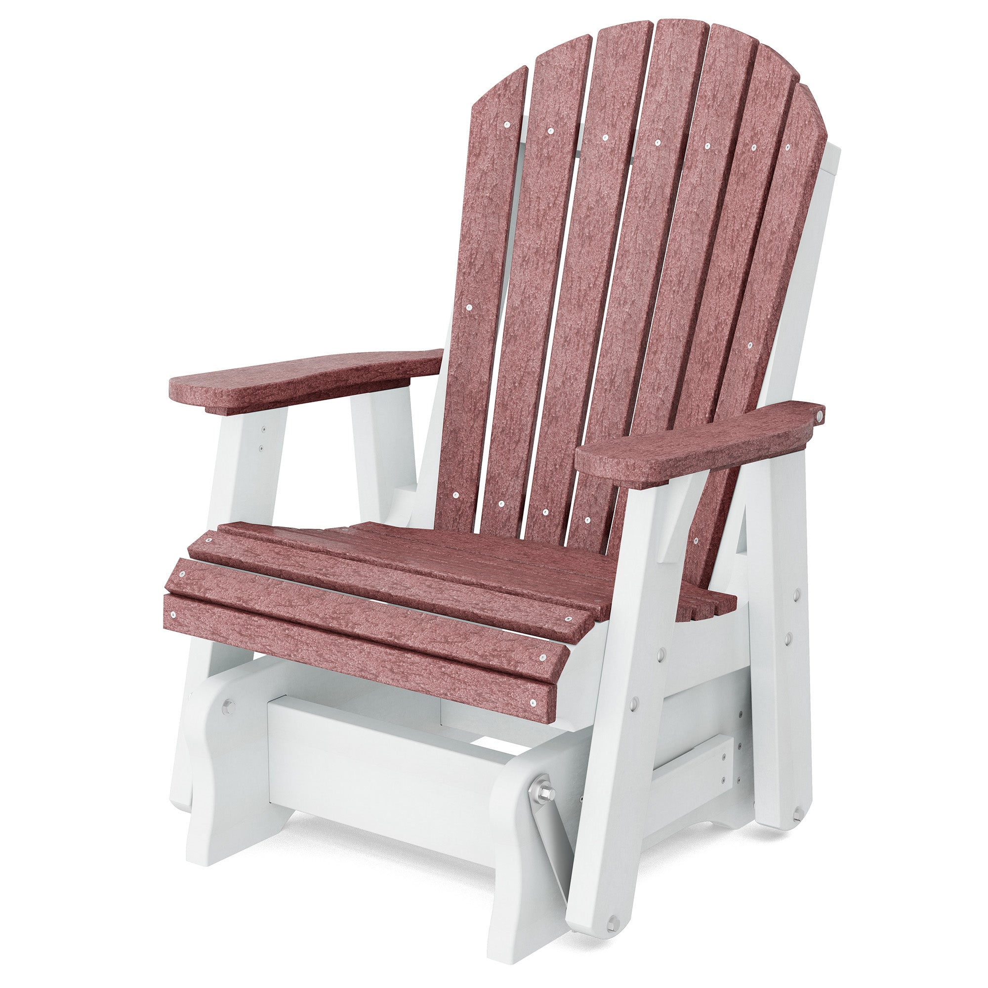 Heritage Single Glider Rocking Chair - Classic Wooden Nursery Glider for Baby Room, Breastfeeding & Relaxation - Perfect for Nurseries, Bedrooms & Living Rooms