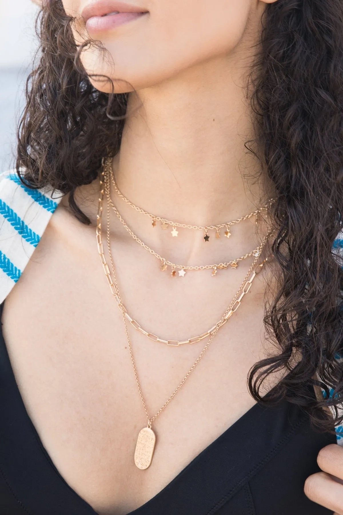 Star Charm Layered Necklace for Women - Elegant Celestial Jewelry for Everyday Wear & Special Occasions