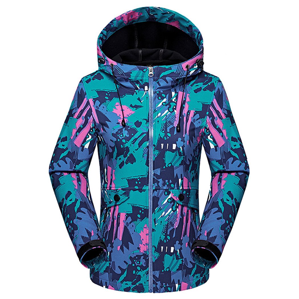 Sun Lorence Windproof Softshell Fleece Jacket for Men & Women - Waterproof Hiking Coat for Outdoor Adventures, Camping & Travel