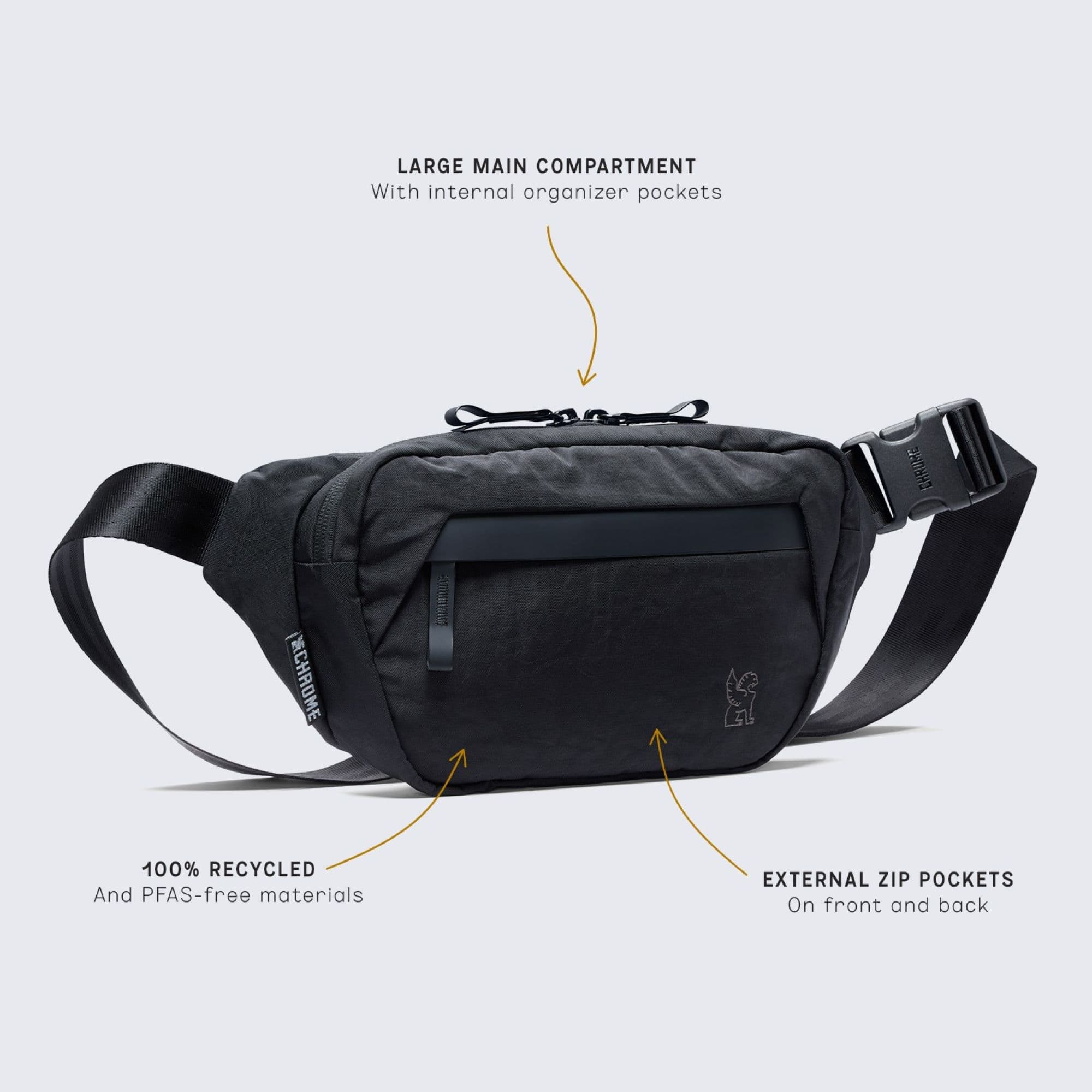Sabin 3L Sling Bag - Lightweight Durable Crossbody Shoulder Bag for Men & Women - Perfect for Travel, Hiking, and Everyday Use