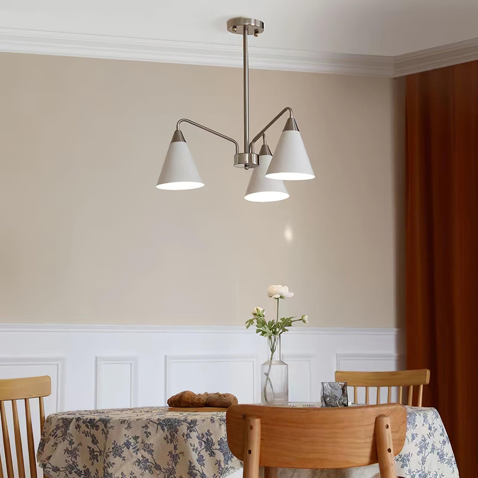 Elegant Fashion Cono Chandelier - Modern Crystal Ceiling Light Fixture for Dining Room, Bedroom & Living Room Decor | Perfect for Home, Wedding, and Restaurant Lighting