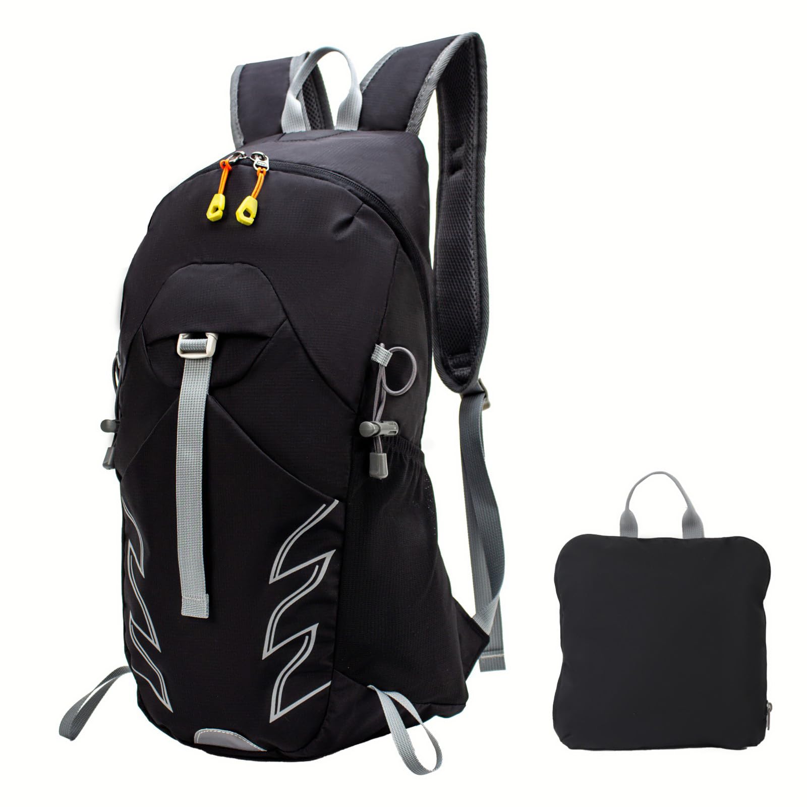 **25L Lightweight Hiking Backpack - Foldable Daypack for Hiking, Cycling, Travel & Camping | Hydration Compatible, Durable & Compact for Outdoor Adventures**