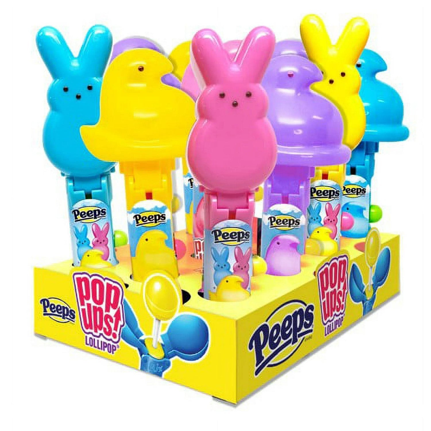 Flix Candy Peeps Pop Up Single Card | 12ct Box | Easter Basket Stuffers, Party Favors, Holiday Treats
