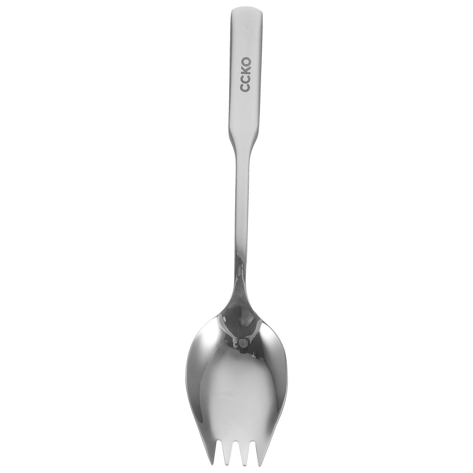 8-Inch Stainless Steel Sporks - Multifunctional Reusable Spork Spoon for Ice Cream, Fruit, Appetizers, Desserts & Salads | Perfect for Camping, Picnics, Travel & Outdoor Dining