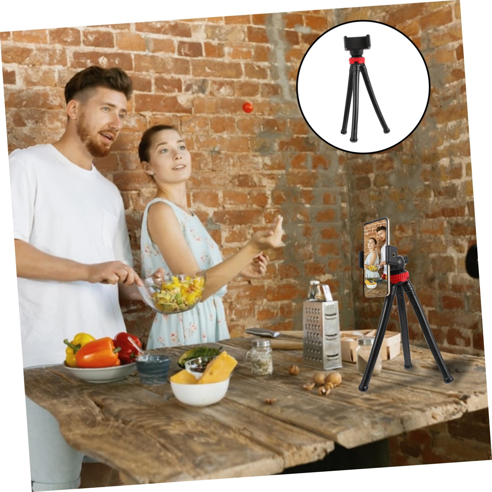 Homoyoyo 3-Pack Flexible Octopus Tripod Stand for Phone & Camera - Mini Desktop Tripod with High Elastic Glue Screw for Selfie, Vlogging, DSLR & Smartphone - Perfect for Travel, YouTube, Live Streaming & Photography