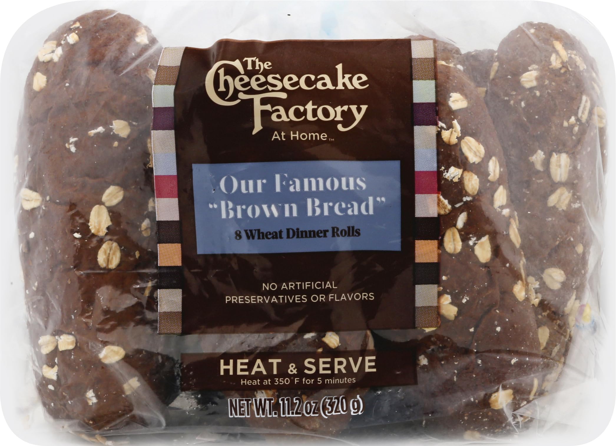 The Cheesecake Factory Brown Bread Sweet Dinner Rolls - 8 Pack | Soft & Delicious Artisan Bakery Bread | Perfect for Family Dinners, Parties & Holiday Gatherings
