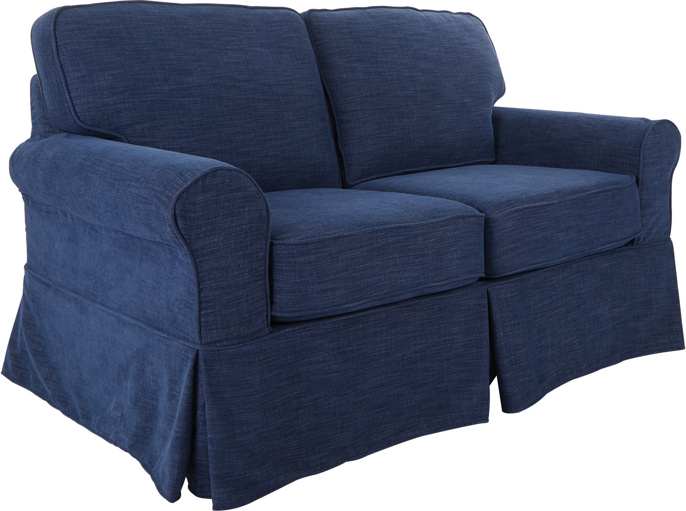Office Star Ashton Loveseat [ASN52] - Modern Two-Seater Sofa for Home Office, Living Room & Small Spaces - Comfortable Upholstered Lounge Chair with Sturdy Metal Base