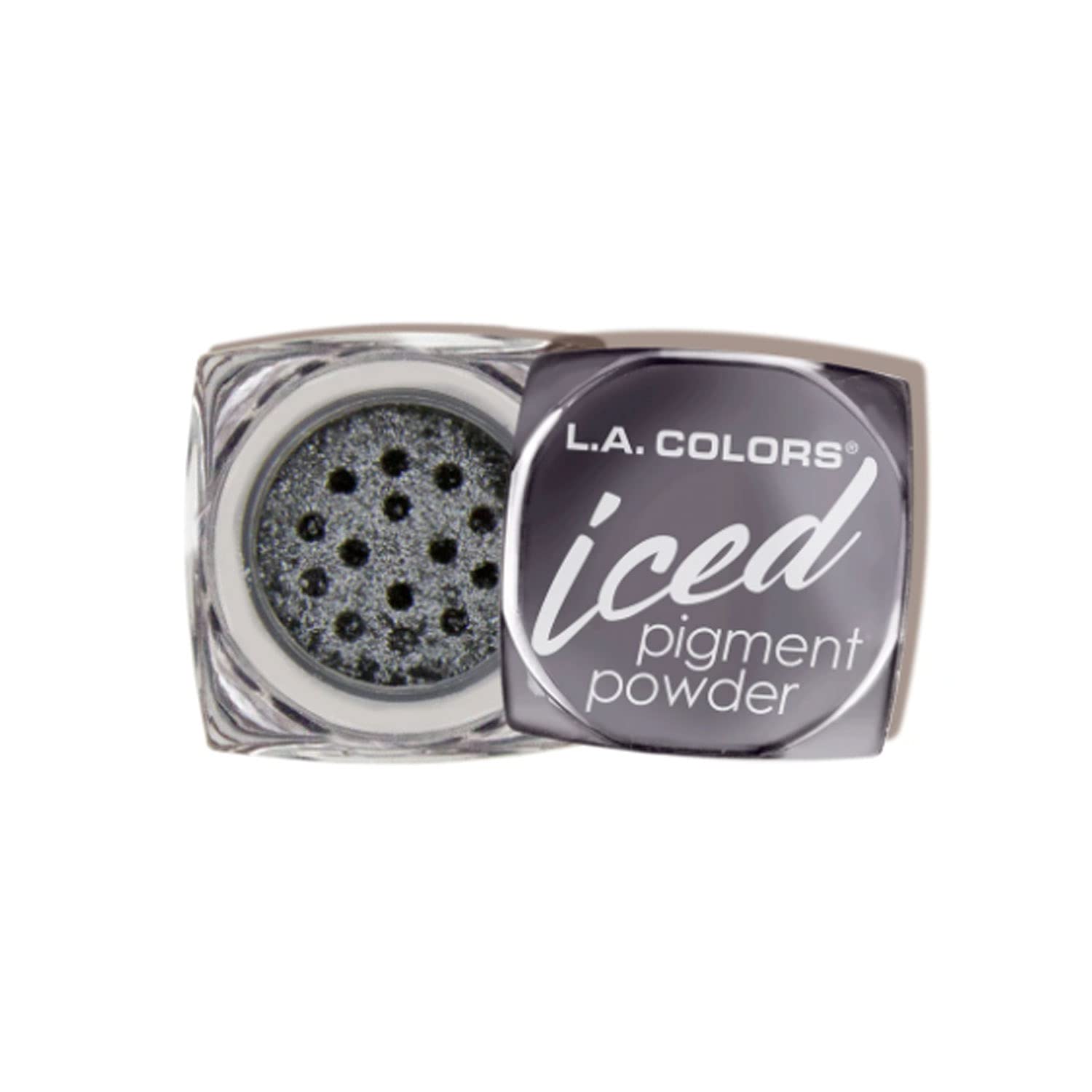 1 L.A. Colors Foiled Iced Pigment Powder - Metallic Finish Eyeshadow with Free Zipper Bag | Long-Lasting Shimmer Makeup for Party, Night Out & Special Occasions