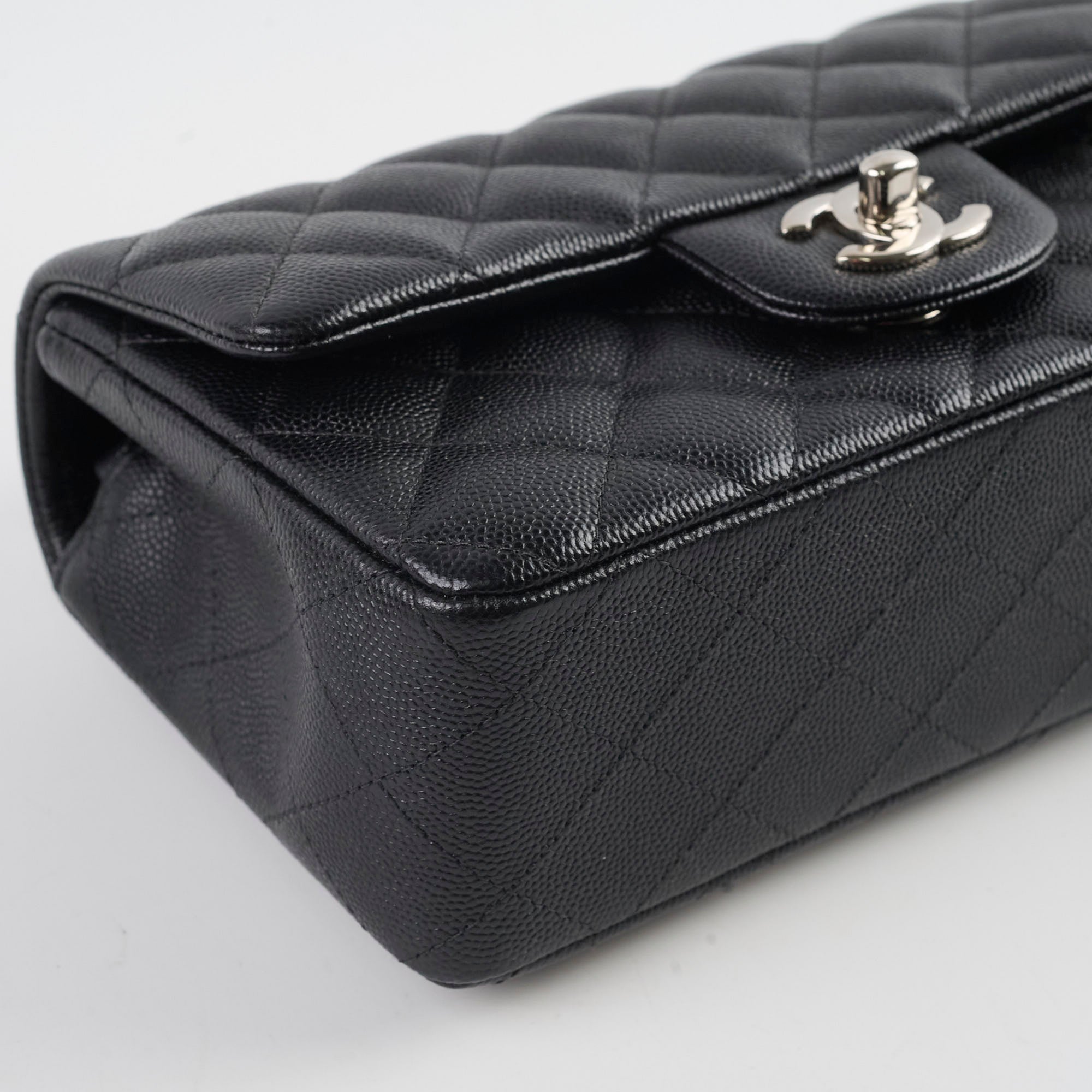 Chanel Caviar Mini Rectangular Flap Bag Black 26cm - Luxury Designer Crossbody Purse for Women, Perfect for Evening Events & Date Nights