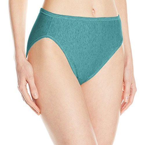 Vanity Fair Women's Illumination Cotton High Cut Panties 13315 - Soft & Comfortable Underwear for Everyday Wear, Workout & Sleep