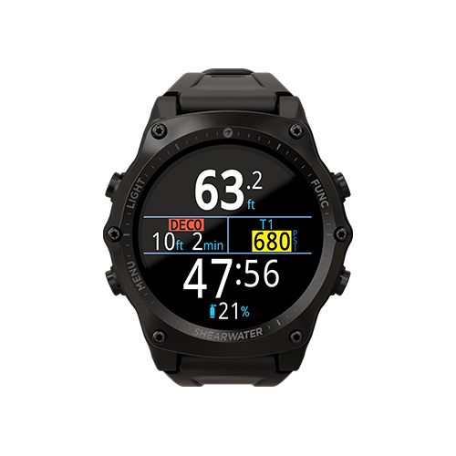 Shearwater Teric Air Integrated Dive Computer - Wrist Mounted Scuba Diving Computer with Wireless Air Integration & Multi-Gas Support for Professional and Recreational Divers