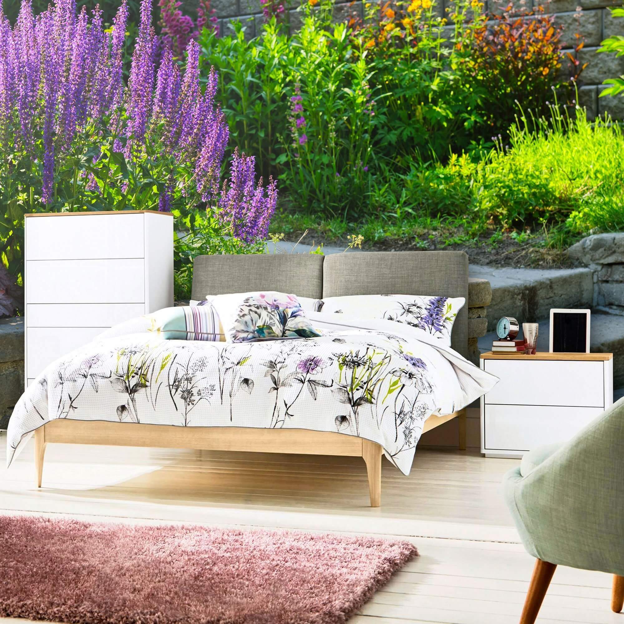 Purple and Green Floral Peel and Stick Removable Wallpaper Mural - Self-Adhesive Decorative Wall Art for Bedroom, Living Room, Nursery & Home Decor