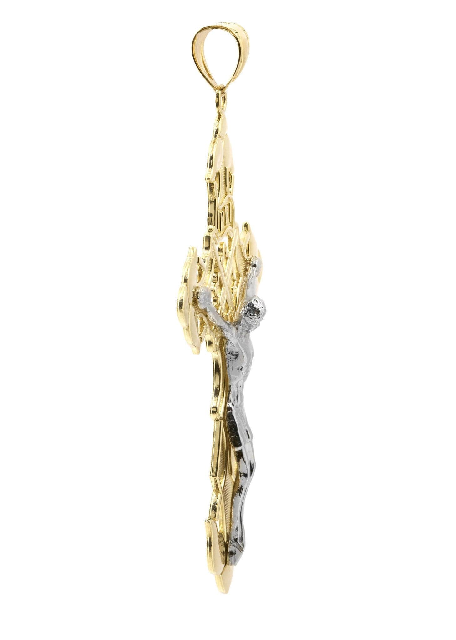 10K Gold Cross Pendant for Women & Men - 15.1 Gram Religious Jewelry - Perfect for Baptism, First Communion, Confirmation & Everyday Wear