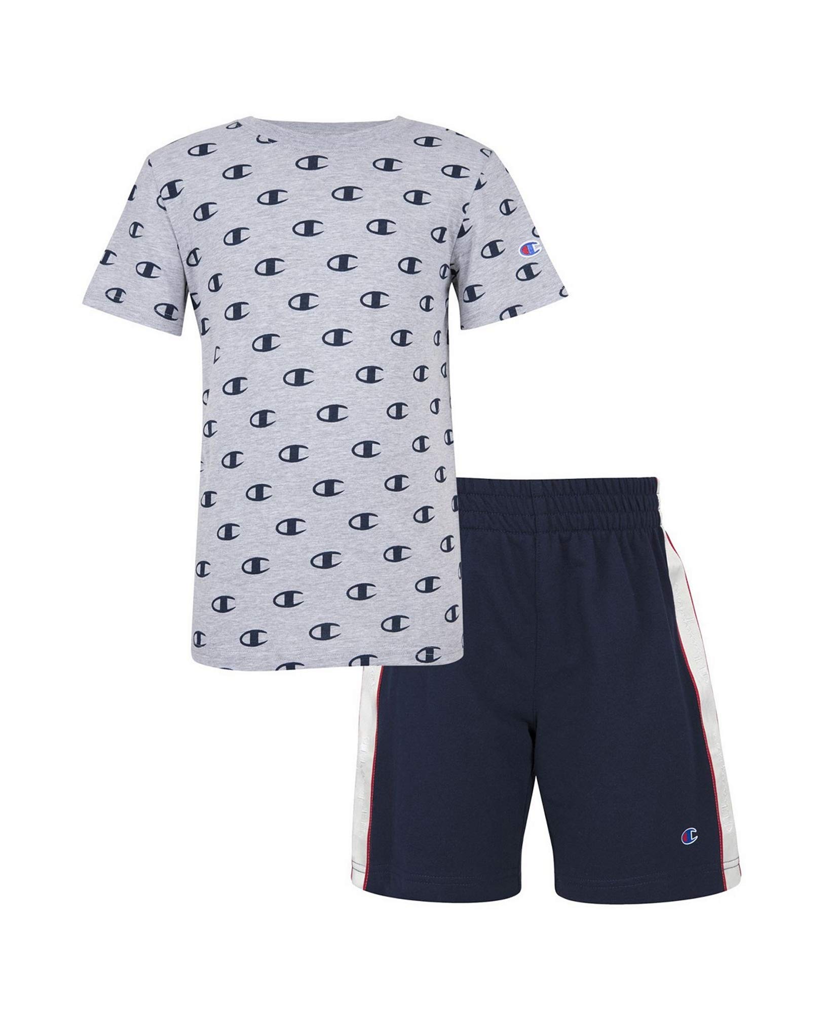 Champion Boys 2-Pc T-Shirt & Shorts Set - Size 4 Grey for Play & School