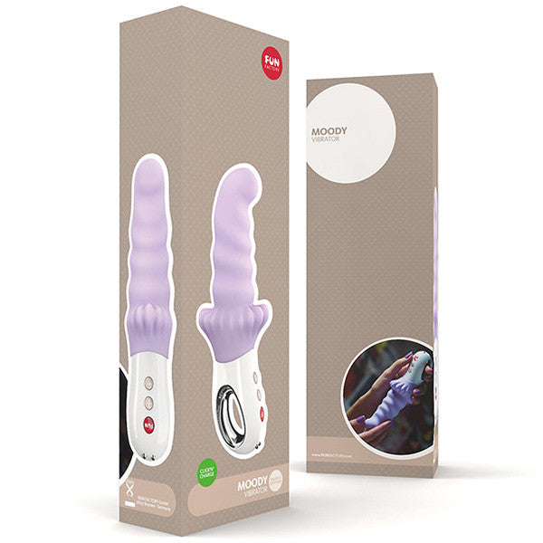 Fun Factory Moody Vibrator - Rechargeable G-Spot Vibrator for Women, Waterproof & Body-Safe Silicone - Perfect for Solo Play & Couples Intimacy