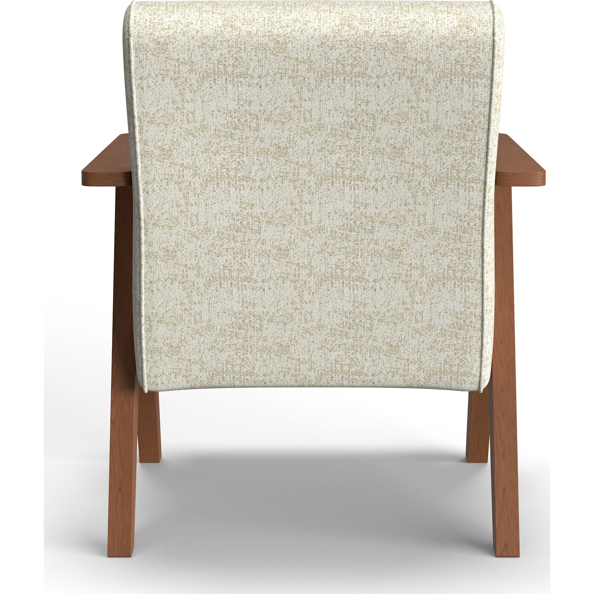 Bayden Accent Chair - Modern Parchment Upholstered Living Room Chair with Solid Wood Legs, Comfortable Lounge Seating for Home, Office or Reading Nook