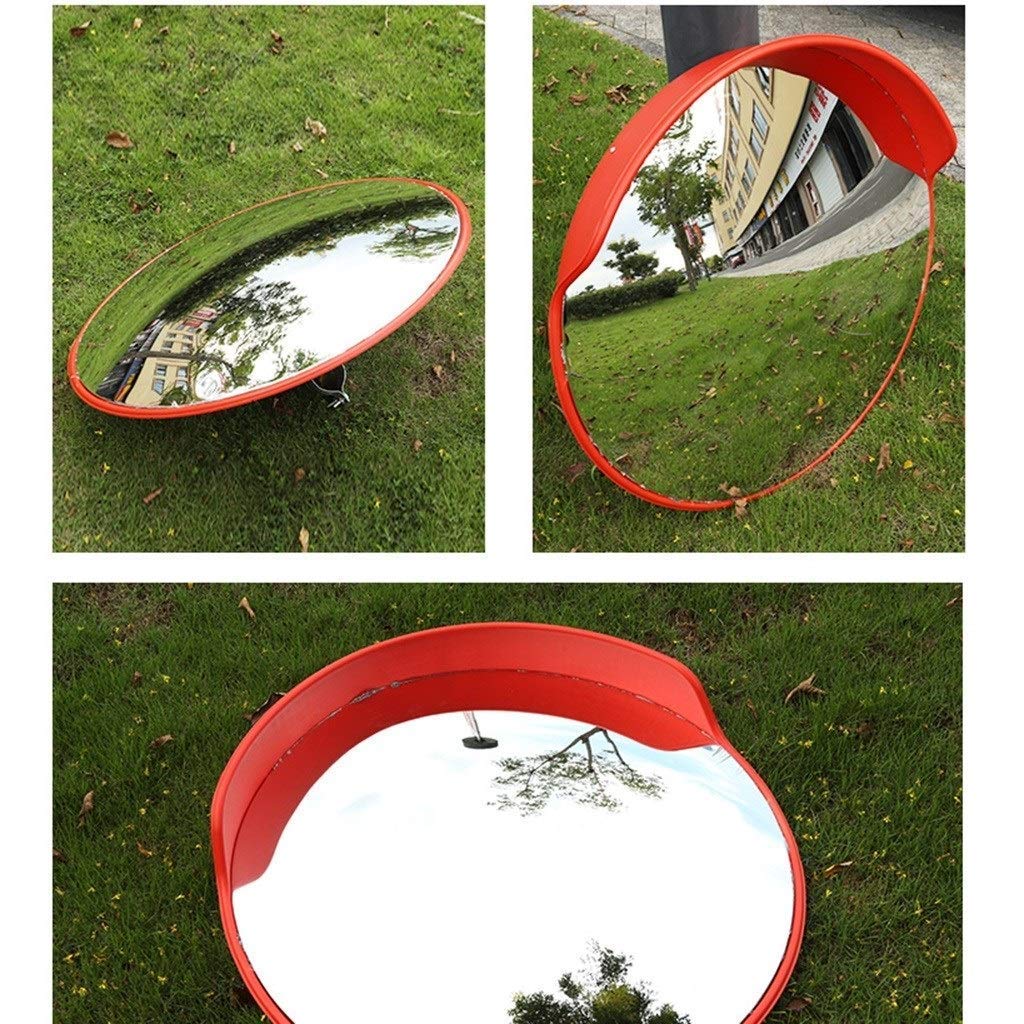 Wide Angle Convex Safety Mirror - 120cm Durable PC Lens for Parking Lots, Warehouses & Supermarkets - Outdoor Traffic & Blind Spot Visibility
