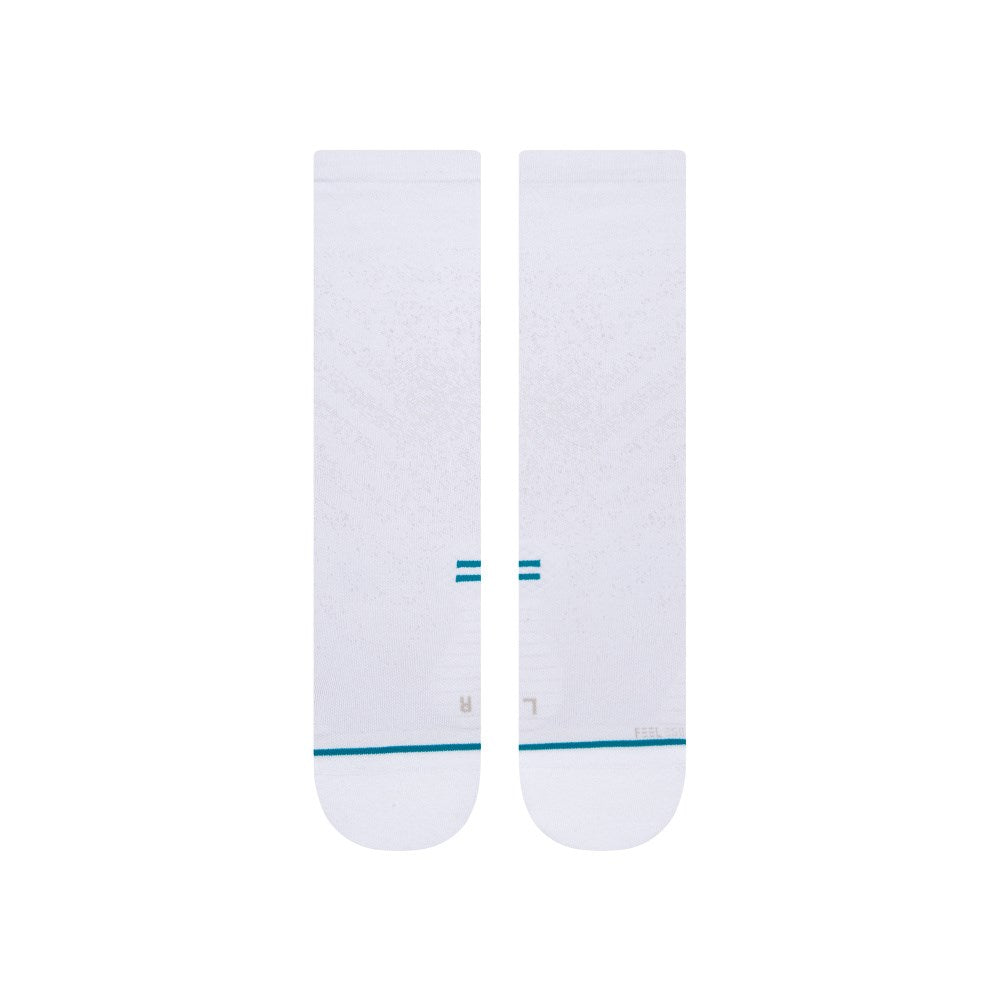 Stance Run Light Crew Socks for Men & Women - White Performance Running Socks for Marathon, Gym & Everyday Wear