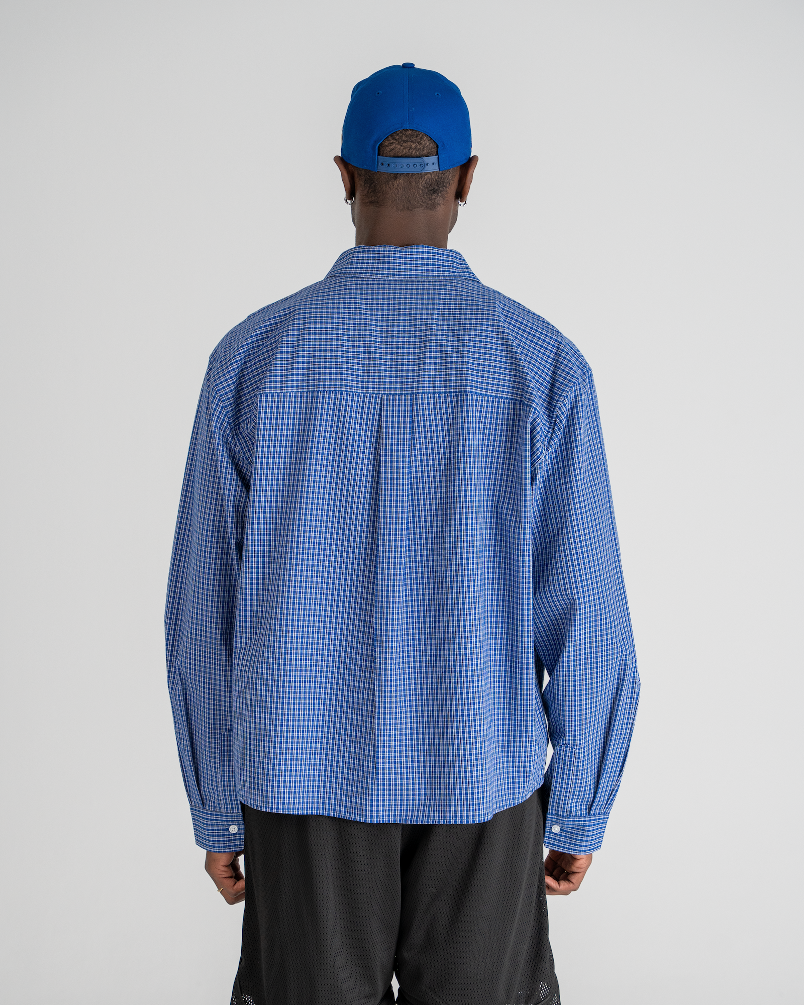SC Checkered Shirt for Men - Classic Blue Plaid Button Down Shirt | Casual & Office Wear | Perfect for Work, Dating & Outdoor Activities