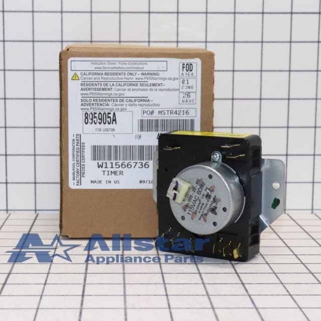 Allstar Appliance Parts W11701755 AA Dryer Timer Replacement - Compatible with Maytag, Whirlpool & Kenmore Dryers - Perfect for DIY Home Appliance Repair & Maintenance