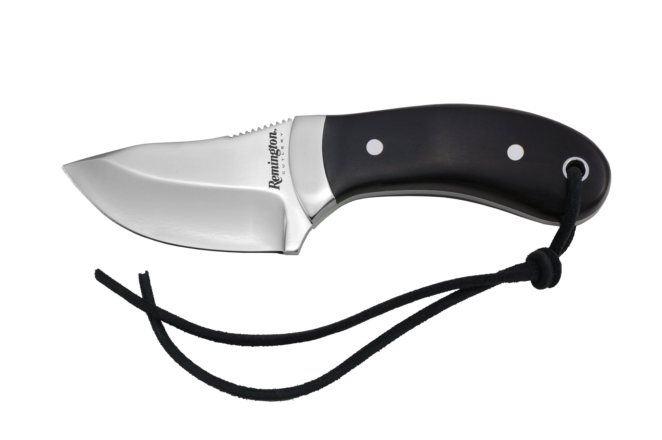 Premium Remington Ebony Wood Skinning Knife - High Carbon Steel Blade for Hunting, Camping & Outdoor Survival - Perfect for Game Processing, Bushcraft & Wilderness Adventures