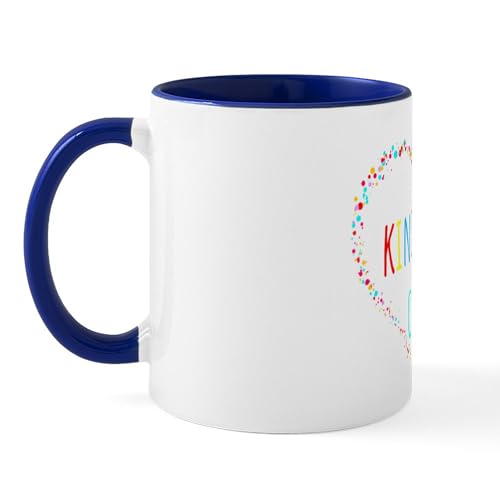 White/Navy Inside - Throw Kindness Around Like Confetti 11 Oz Ceramic Mug