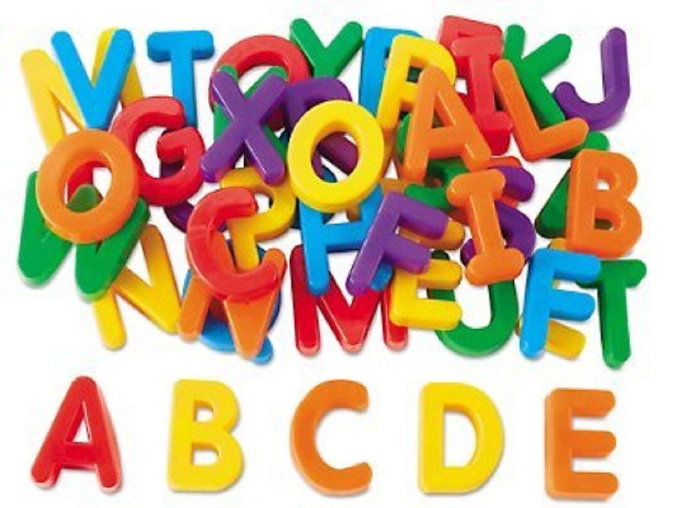 SHRI SAI TRADERS Alphabet Plastic Magnets for Kids - 26-Piece Educational Toy Set for Refrigerator, Whiteboard & Learning Activities
