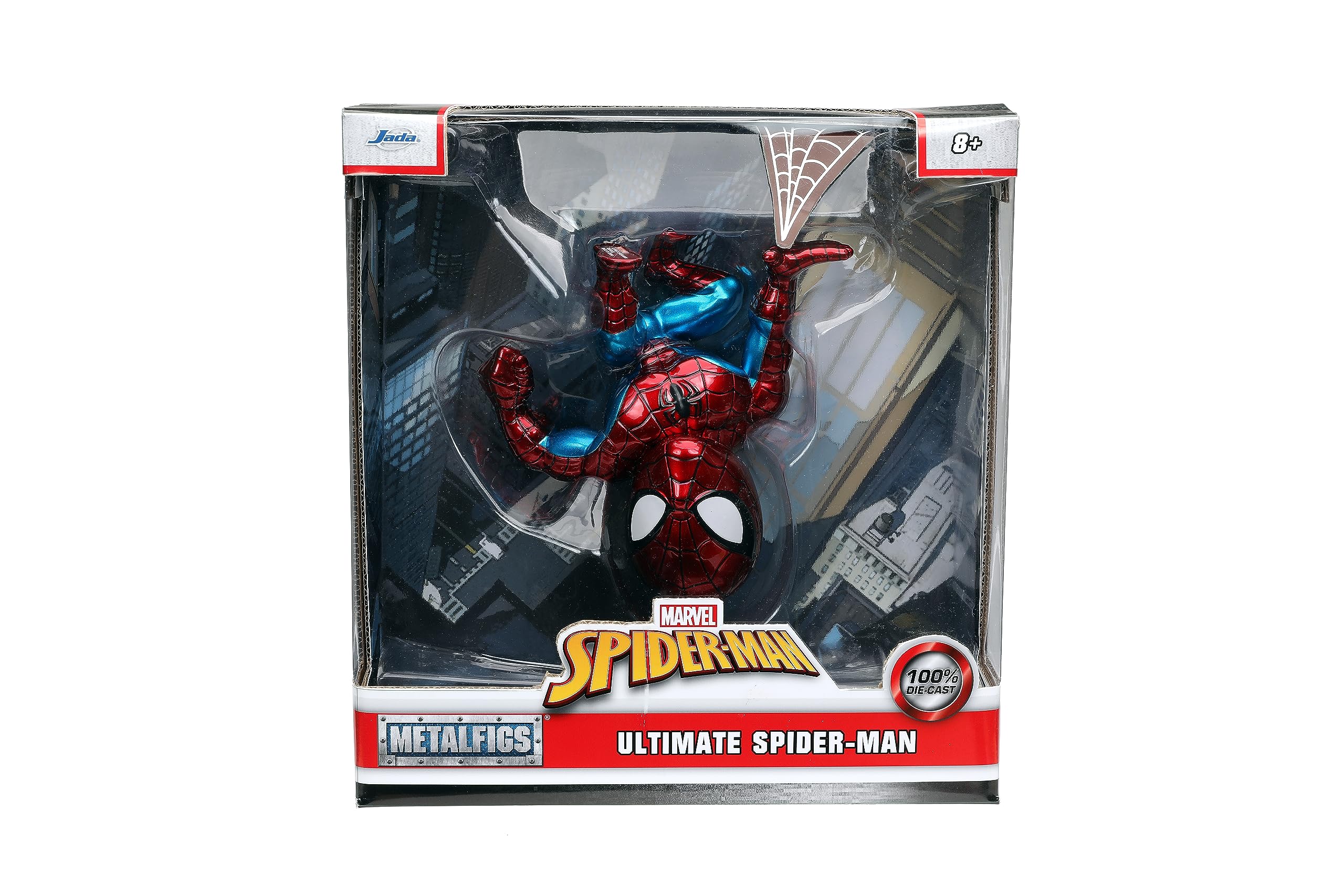 Jada Ultimate Spider-Man 5-Inch Diecast Action Figure - Marvel's Spider-Man Metalfigs Collectible Series | Perfect for Display, Gifts & Marvel Fans Collection
