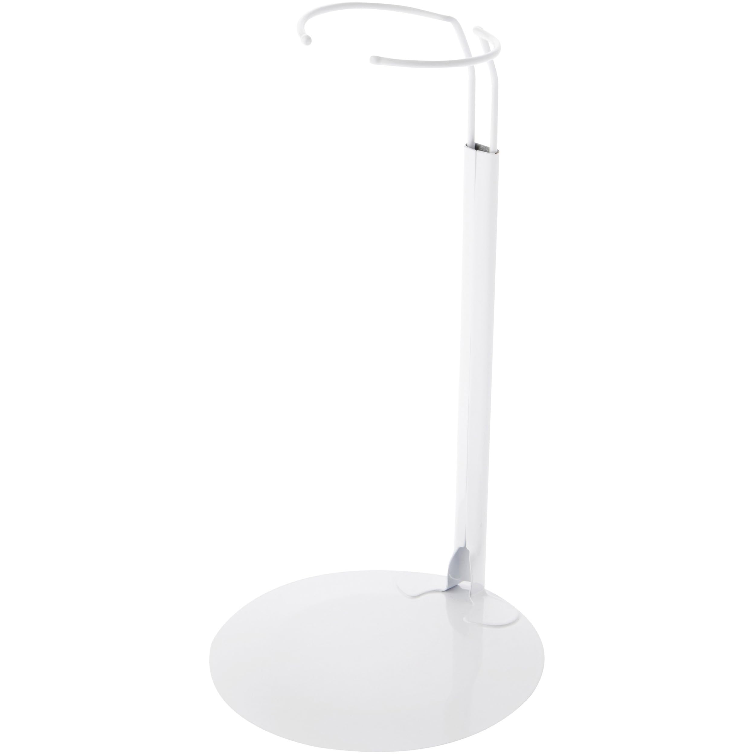 Plymor DSP-90W White Adjustable Doll Stand - Fits 15-21 Inch Dolls (3-4