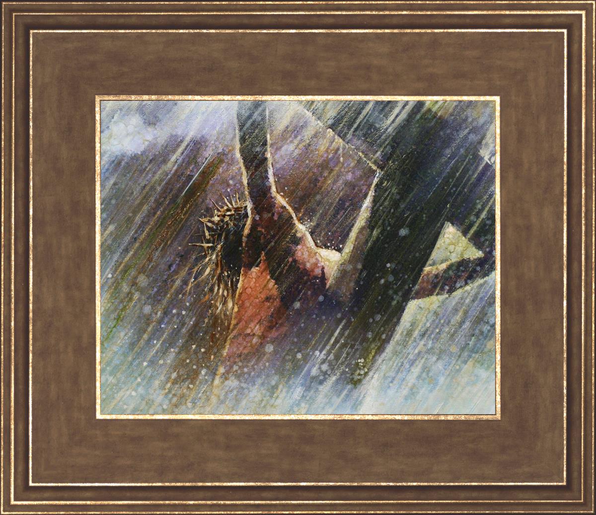 Yongsung Kim Crucifixion Painting - Religious Wall Art for Home & Church Decor - Perfect for Prayer Rooms, Christian Gifts, and Spiritual Spaces