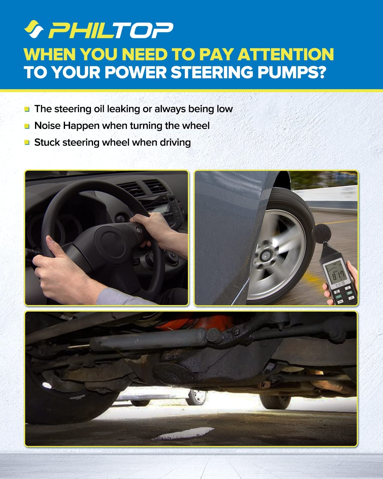 PHILTOP 21-5219 Power Steering Pump Replacement for 2000-2004 Nissan Xterra 3.3L & 1999-2004 Nissan Frontier 3.3L - Smooth Steering Performance for Off-Road Adventures and Daily Commutes