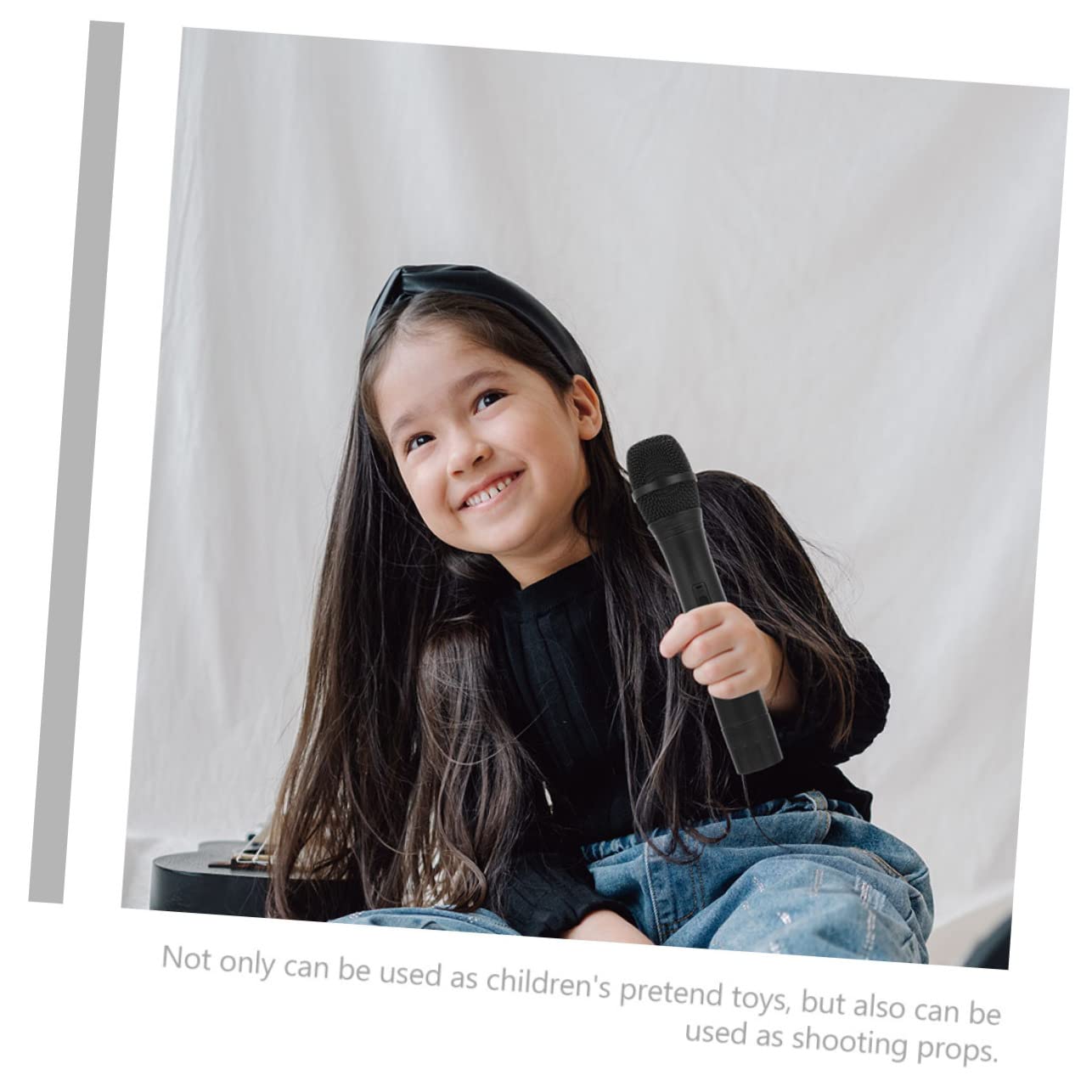 VICASKY 2 Pack Kids Toy Microphone - Fake Plastic Microphone Props for Children's Party, Gaming & Role Play - Fun Pretend Play Accessories for Singing & Performance