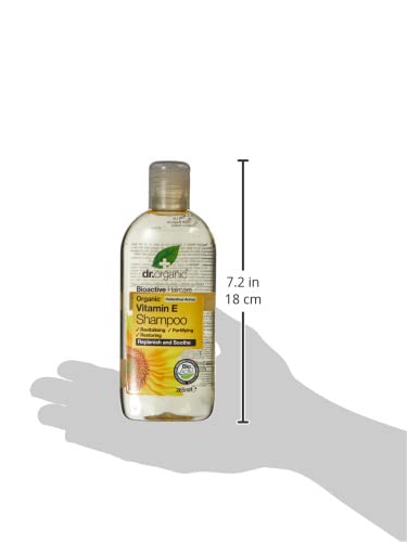Organic Doctor Vitamin E Shampoo for Hair Growth & Repair - 9 fl oz Natural & Nourishing - Perfect for Dry, Damaged Hair & Scalp Care