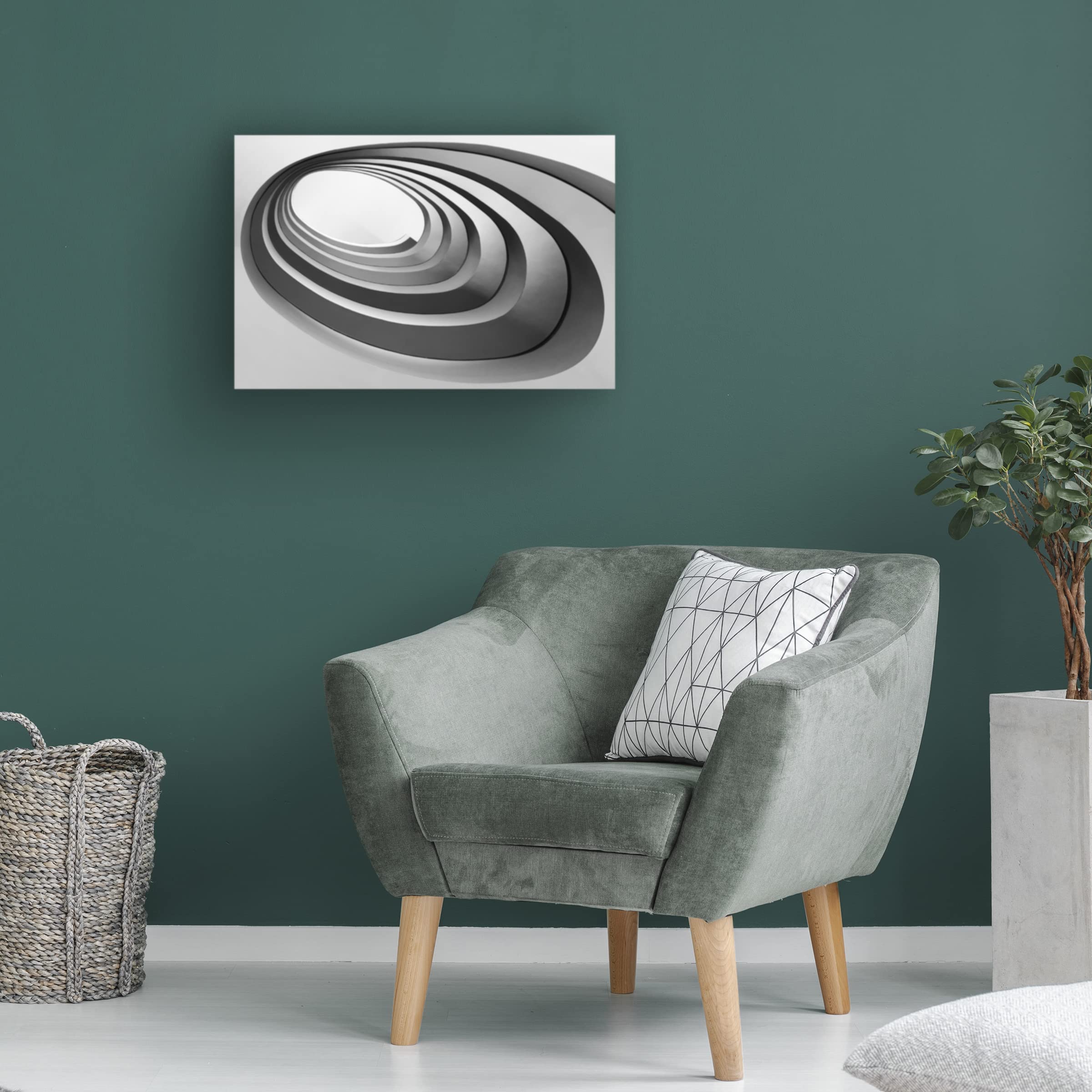 Trademark Fine Art 'Loop' Canvas Wall Art by Filipe P Neto - Modern Abstract Painting for Living Room, Bedroom & Office Decor