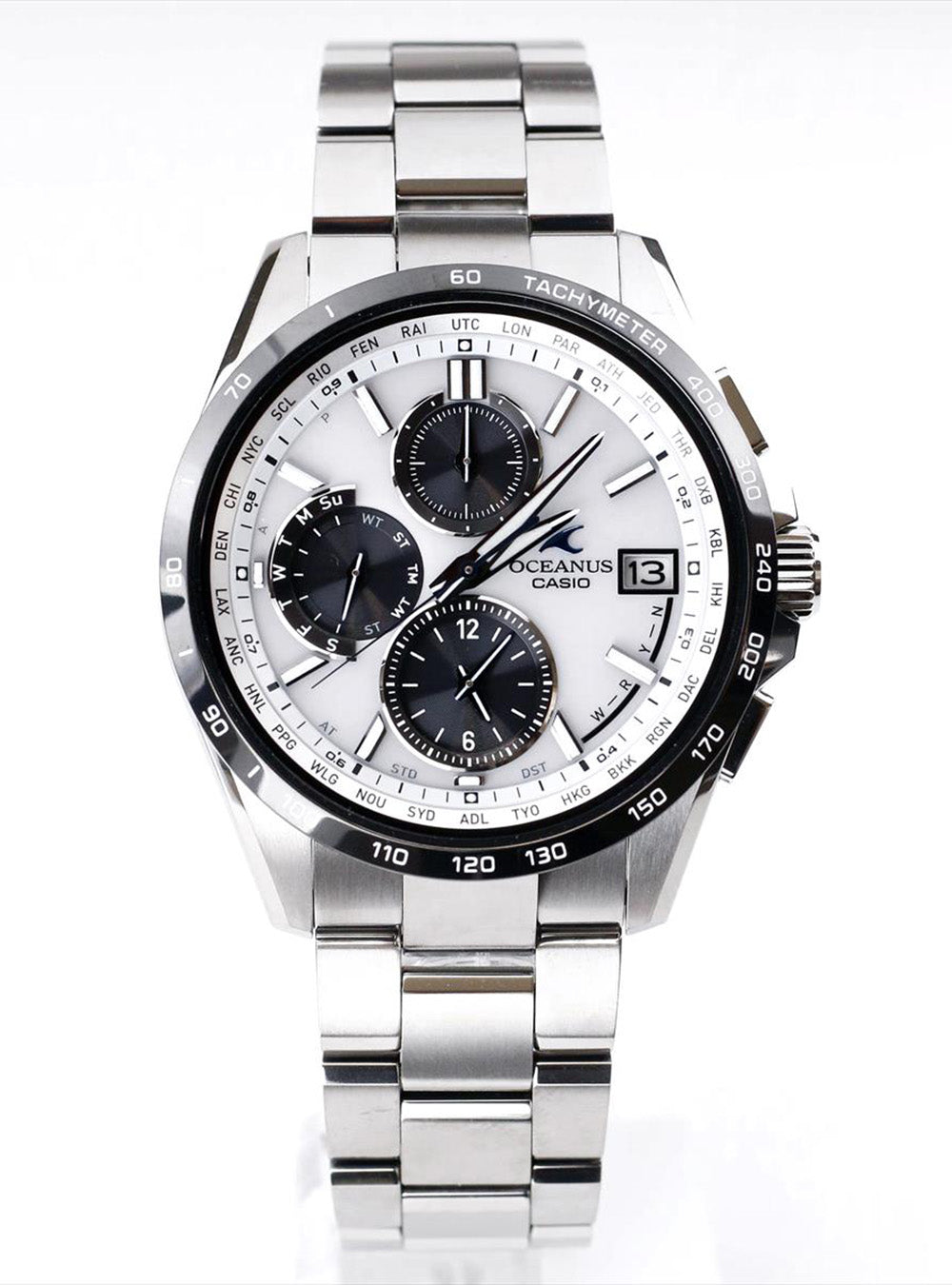 CASIO Oceanus OCW-T2600J-7AJF Men's Solar-Powered Watch - Japanese Made JDM - Stainless Steel, Water Resistant for Diving & Outdoor Activities