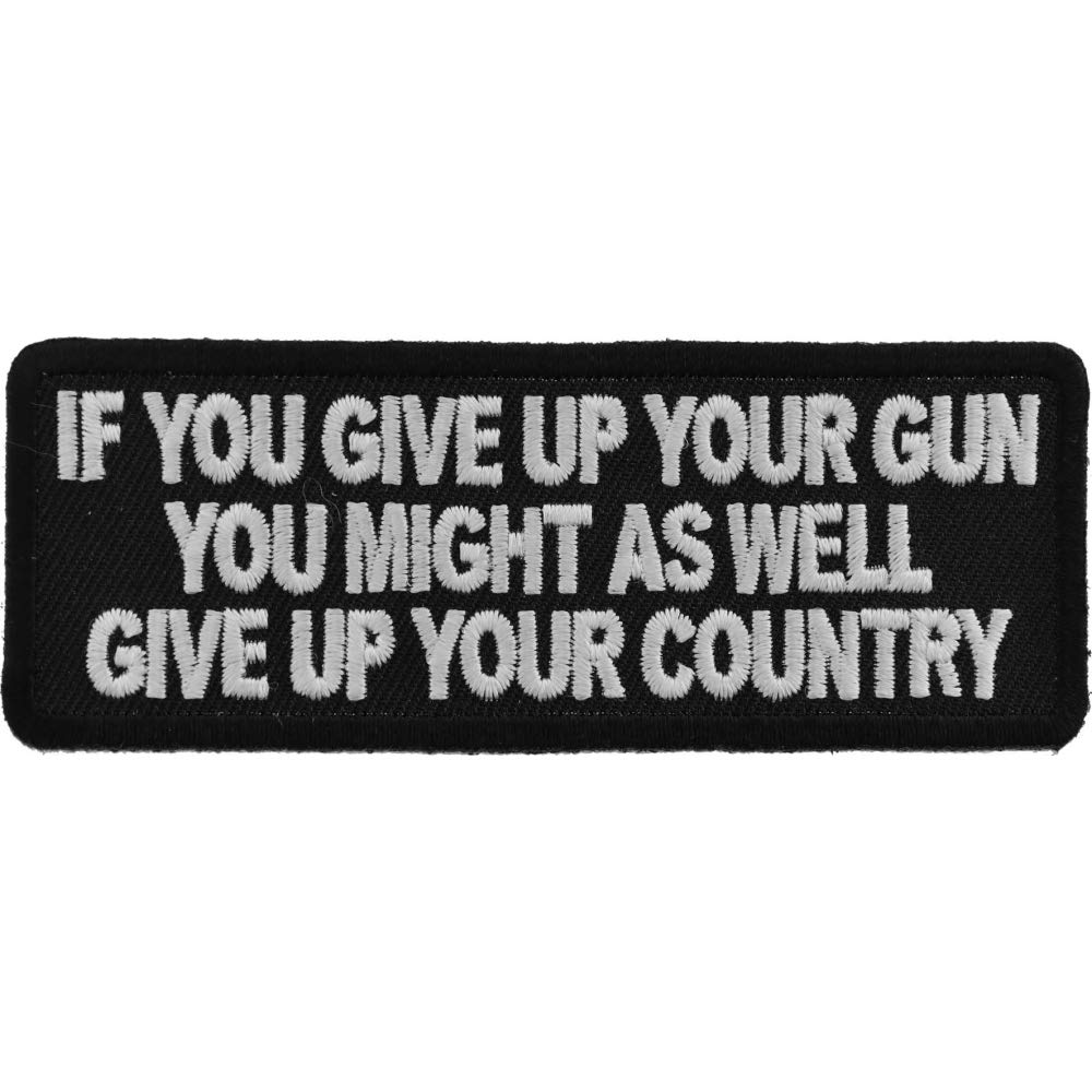 2nd Amendment Gun Rights Embroidered Patches - Sew or Iron On for Clothes & Accessories | Perfect for Hats, Jackets, Backpacks & Political Events
