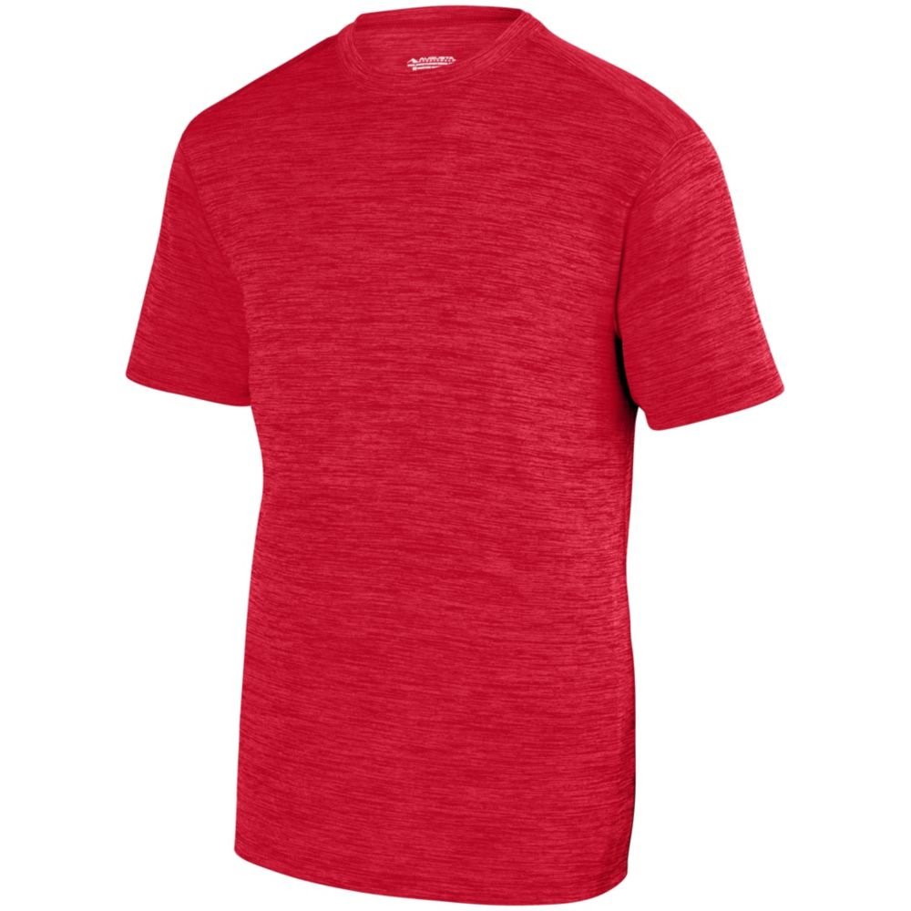Shadow Tonal Heather Training Tee - Red Small - Performance Workout Shirt for Men & Women | Gym, Running, Yoga & Fitness Activities