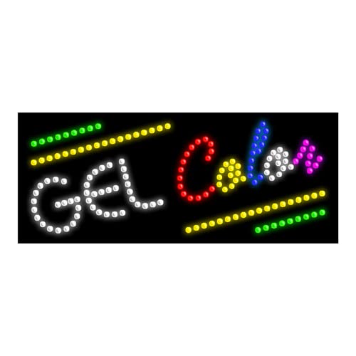 LED Gel Color Dots Sign #21192 - Bright Neon Glow for Nightclubs, Bars, and Party Decor