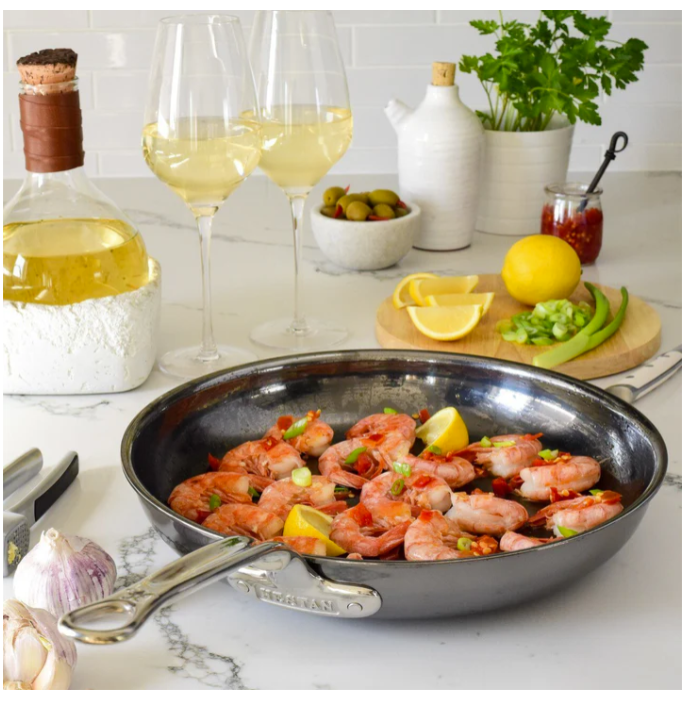Hestan NanoBond 12.5-Inch Open Skillet - Premium Nonstick Frying Pan for Professional Cooking & Home Kitchen Use - Perfect for Searing, Sautéing & Stir-Frying