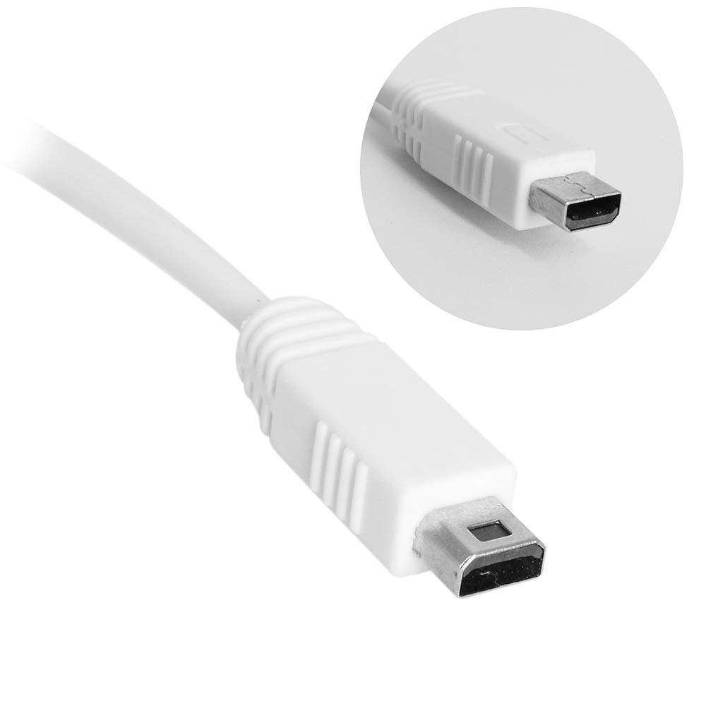 Original Wii U Gamepad Charger Cable - USB Power & Data Sync Cord for Nintendo Wii U Controller | Fast Charging & Durable Replacement | Perfect for Gaming Sessions & Travel